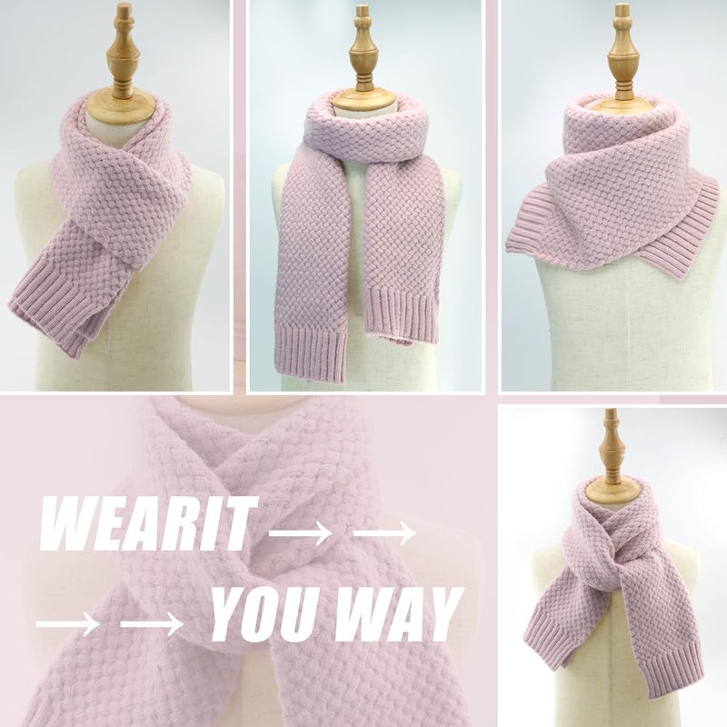 YATANAM Toddler Scarf Warm Knit Kids Neck Warmer Soft Stretch Baby Winter Scarves for Boys Girls - Image 2